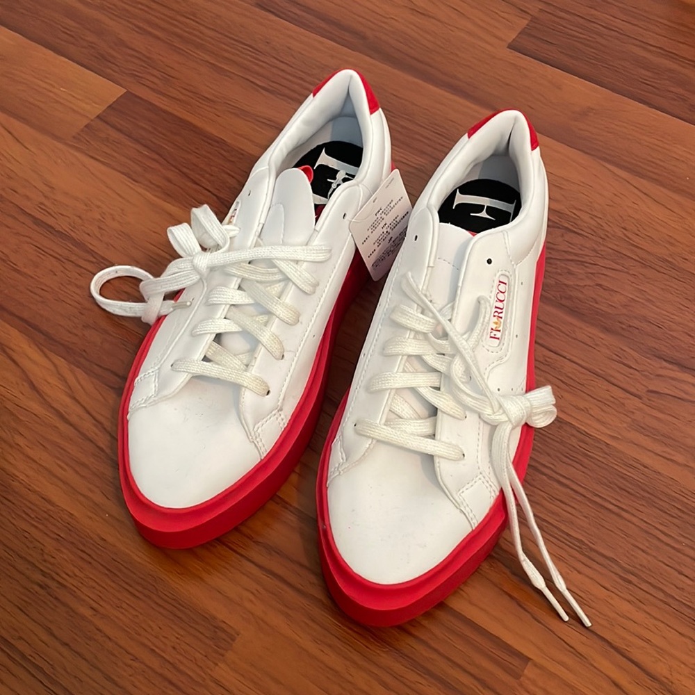 (WMNS) adidas Fiorucci x Sleek Super 'Red' EE4719 brand new unused!